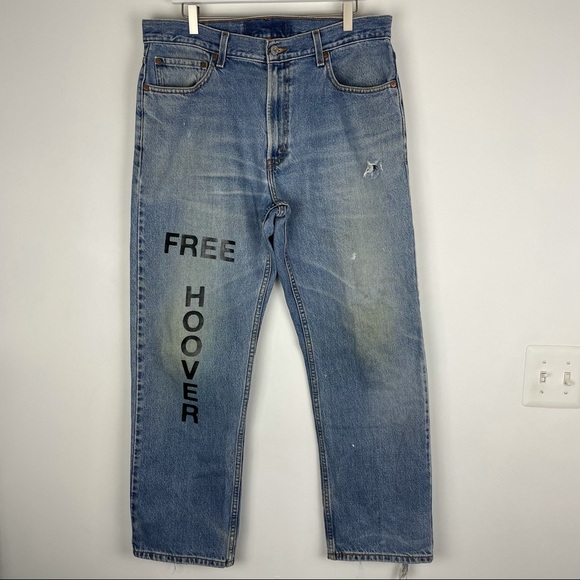 Kanye West FREE HOOVER VINTAGE REPURPOSED LEVI’S JEANS - Picture 4 of 6